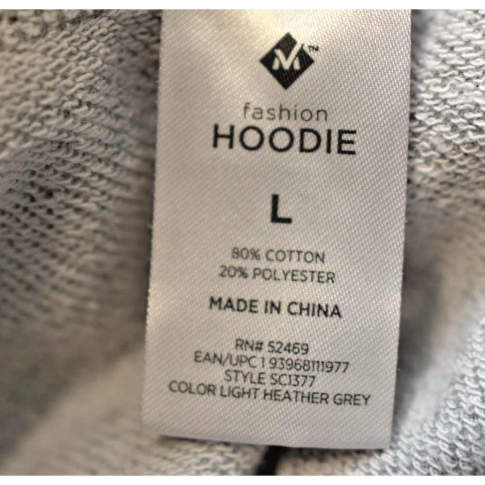 Member’s Mark Gray Puff Sleeve Hoodie L Cozy Athleisure - Picture 5 of 10